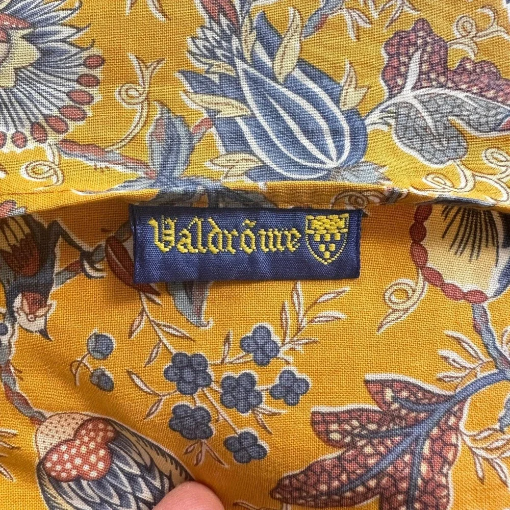 VTG Valdrome France Quilted Floral Throw Pillows Set Yellow‎ Blue Cottagecore
